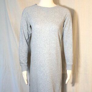 Muji Heather Gray Sweatshirt Dress XS